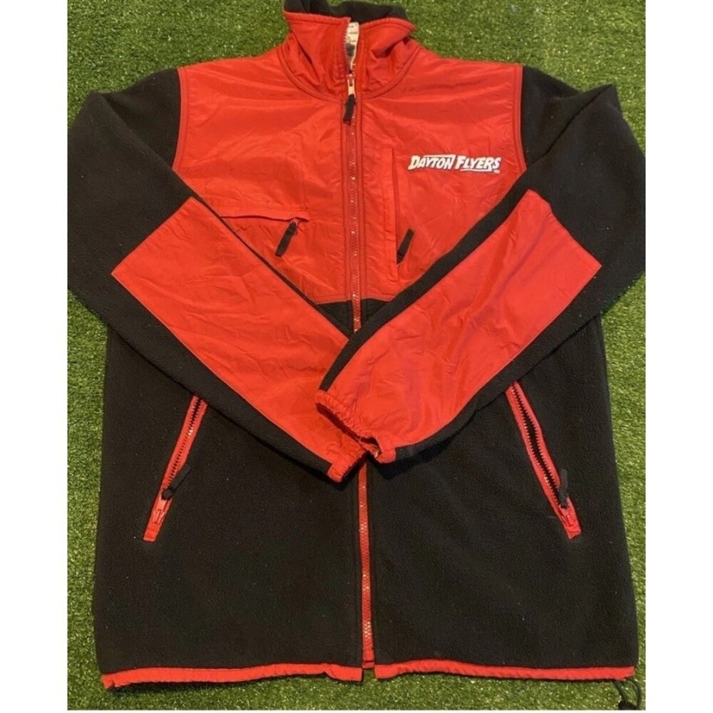 Vintage Dayton Flyers jacket mens small red black Y2k Reebok basketball retro RK